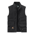 thumbnail image 3 of Ogiraw Tops for Men Men's Outerwear Vests Vest for Men Mens Jacket Field Pofessional Emergency Field Fishing Multi Pocket Vest Black, 3 of 3
