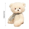 thumbnail image 4 of Msgweeeg Stuffed Animals for Girls Toys for 4 Year Old Boy 9 Inches White Bear Scarf Toy Children's Little White Bear Sleeps Doll Boy and Girl Holiday Birthday Gift Gifts for 6 Year Old Boys, 4 of 7