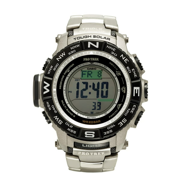 Men's PRO TREK Atomic Solar Triple Sensor Watch, Band - Walmart.com
