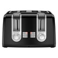 Black & Decker 4 Slice Toaster, Extra Wide Slots, Black, T4569B