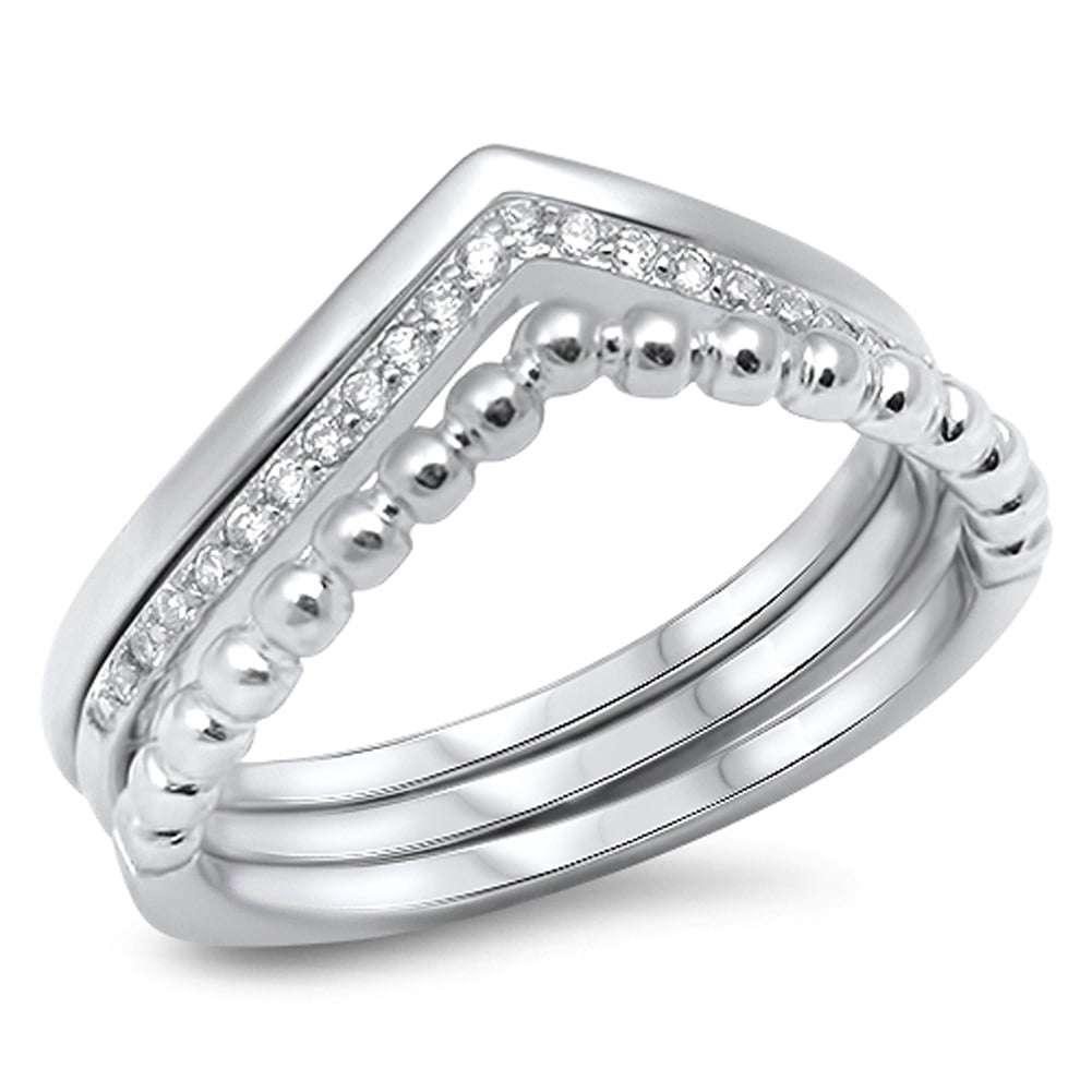 Ruby /& Zircone cubique Argent Sterling .925 bague Tailles 5-10