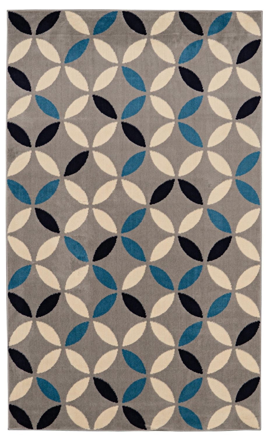 Tapis Capri Conrad gris clair & os de 4 pi 3 po x 7 pi 3 po