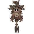 thumbnail image 1 of Eight Day Musical Cuckoo Clock with Dancers - Moving Birds Feed Bird Nest, 1 of 1
