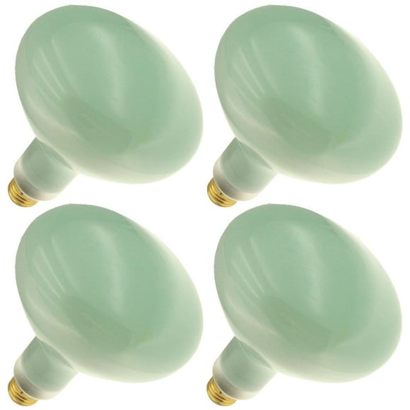 Industrial Performance 150R40/CG 120V, 150 Watt, R40, Medium Screw (E26) Base, Cool Green Flood Light Bulb (4 Bulbs)