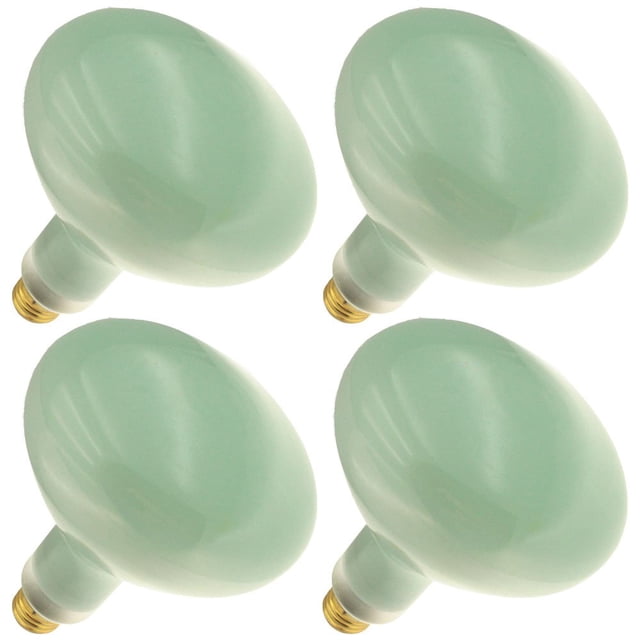 Industrial Performance 150R40/CG 120V, 150 Watt, R40, Medium Screw (E26) Base, Cool Green Flood Light Bulb (4 Bulbs)