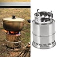 thumbnail image 4 of Camping Stove, Mini Alcohol Stove Camping Stainless Steel Lightweight Stove Wood Alcohol Stove Portable Outdoor Cooking Picnic BBQ Hiking[Tall], 4 of 9