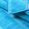 thumbnail image 2 of GLAMBURG Ultra Soft 6 Pack Cotton Towel Set, Contains 2 Bath Towels 28x55 inch, 2 Hand Towels 16x24 inch & 2 Wash Coths 12x12 inch, Ideal for Everyday use, Compact & Lightweight - Turquoise Blue, 2 of 5