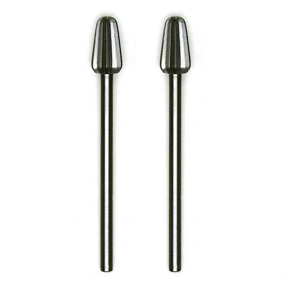 Tungsten vanadium cutter, rounded cone, 2 pcs., Ø 5/32" 15/64"