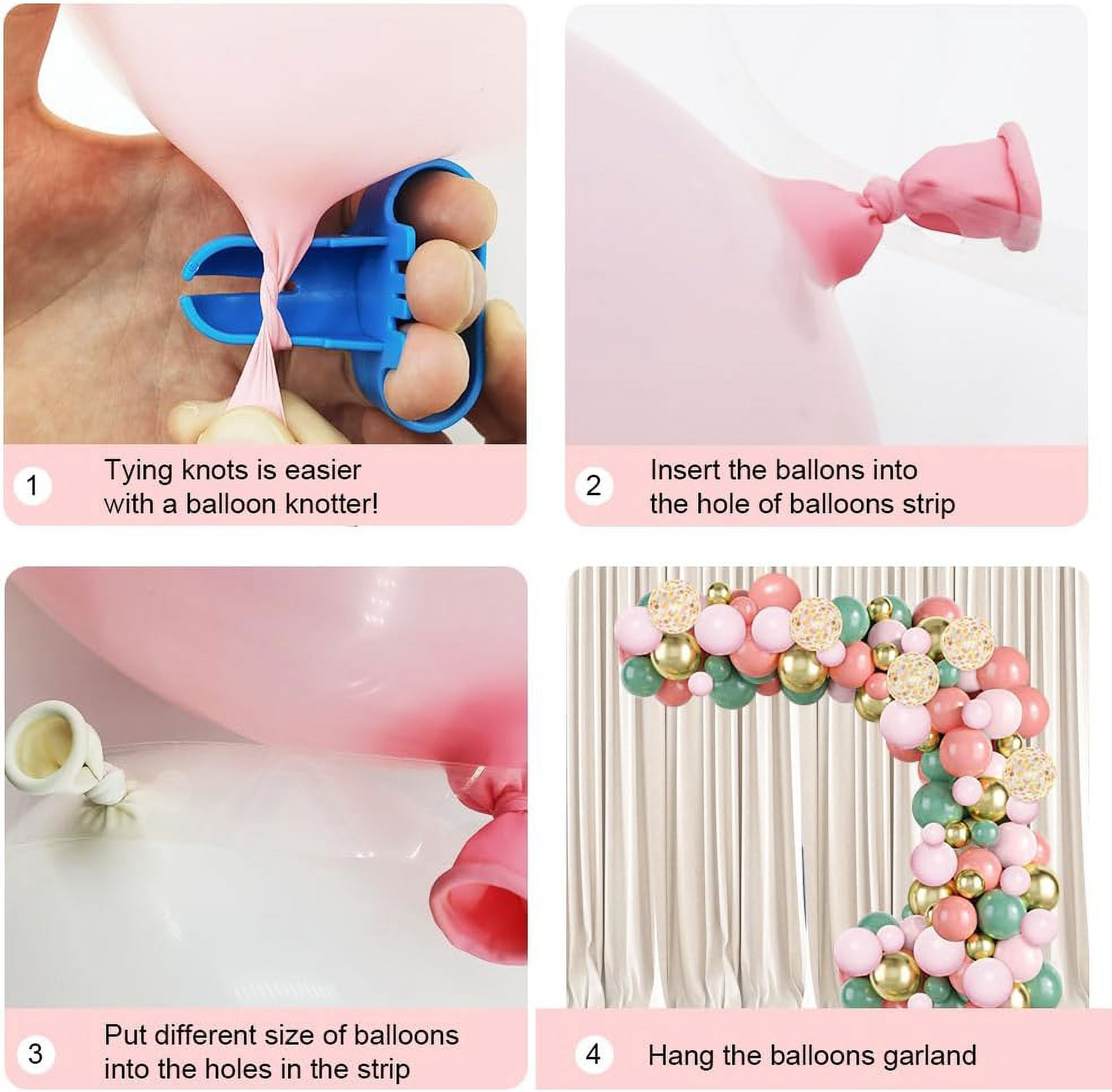 Easter Balloon Arch Kit For Baby Shower With Bunny Banner Pink Party Decorations Baby Girl Shower Supplies