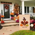 thumbnail image 6 of Thanksgiving Fall House Flag Happy Thanskgiving Versatile Garden Flags for Outdoor Double Side Cute Turkey Thanksgiving Day Garden Flags for Front Door House Farmhouse Lawn Yard (28x40 Inches), 6 of 6