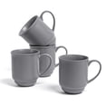 thumbnail image 1 of Juego de tazas de café con borde en gres, 480 ml, 4 piezas, 1 of 9