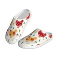 thumbnail image 2 of Easygdp Flower Chicken Slippers for Women Mens Winter Warm Home Slippers Plush Slip on House Slippers for Indoor Outdoor Shoes-46/47, 2 of 7