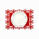 thumbnail image 3 of Snowflake Table Mats Felt Dinner Table Mats for Home 4Pcs, 3 of 4