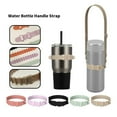 thumbnail image 6 of Durable Home Reusable Adjustable Strap Silicone Tumbler Carrier Holder Cup Cover Water Bottle Sling Water Bottle Handle Strap BLACK, 6 of 8