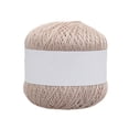 thumbnail image 2 of Bewildely Hilo de tejer hilo de ganchillo de algodón bordado ropa suéter tapiz línea de tejido DIY accesorio suave tejido hilo de algodón Tela de costura y artesanía marrón claro, 2 of 6