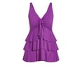 thumbnail image 3 of Avenue Women's Plus Size Ruffled Tankini Top, 3 of 5