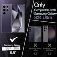 thumbnail image 2 of JETech Slim Fit Case for Samsung Galaxy S24 Ultra 5G, Camera Lens Full Protection, Soft TPU Thin Protective Phone Cover with Matte Finish, Shockproof (Titanium Violet), 2 of 6