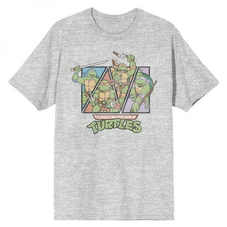 Teenage Mutant Ninja Turtles 853213-small Teenage Mutant Ninja Turtles Retro Style Turtles Panels T-Shirt - Small