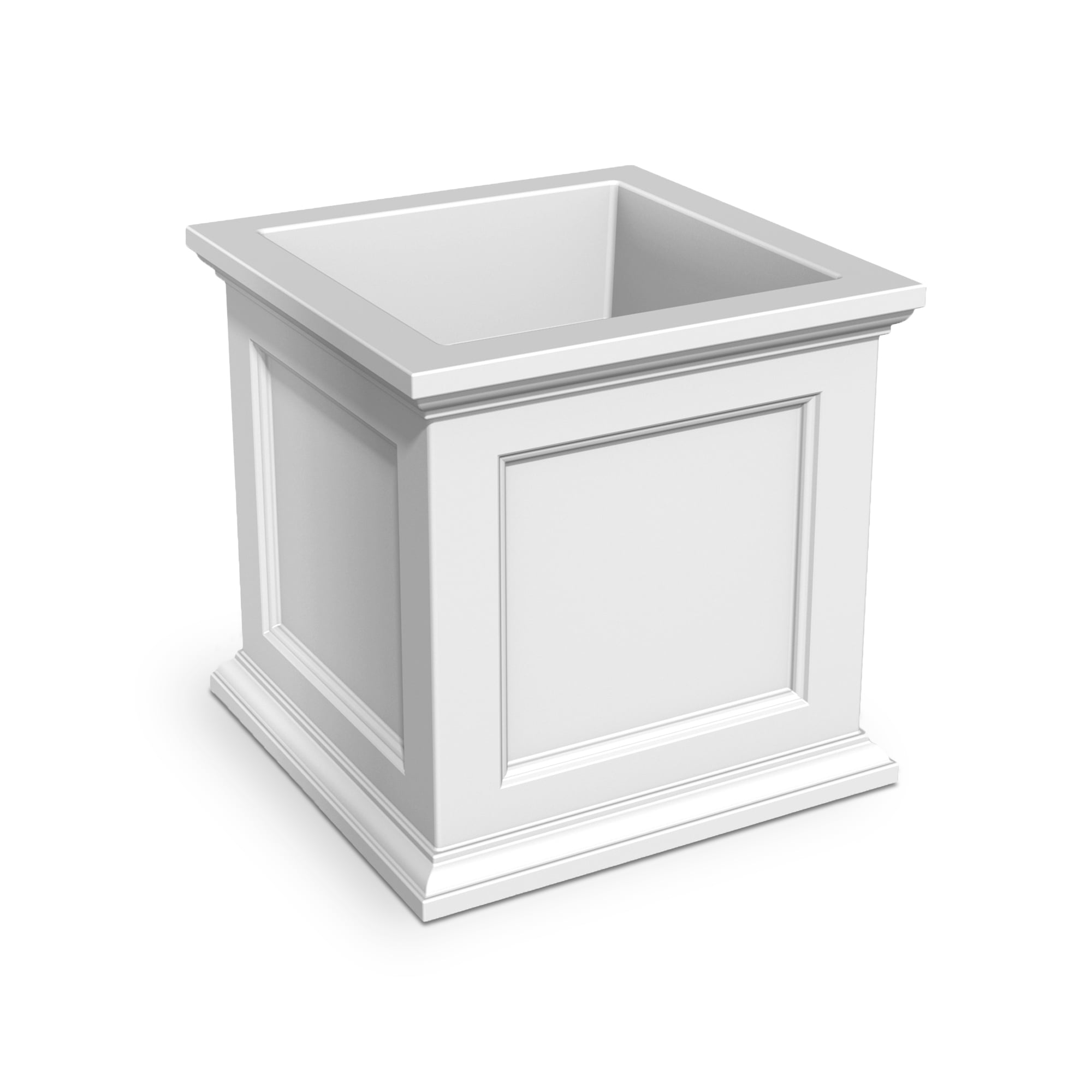 Fairfield 28in Square Planter White by Mayne Inc.