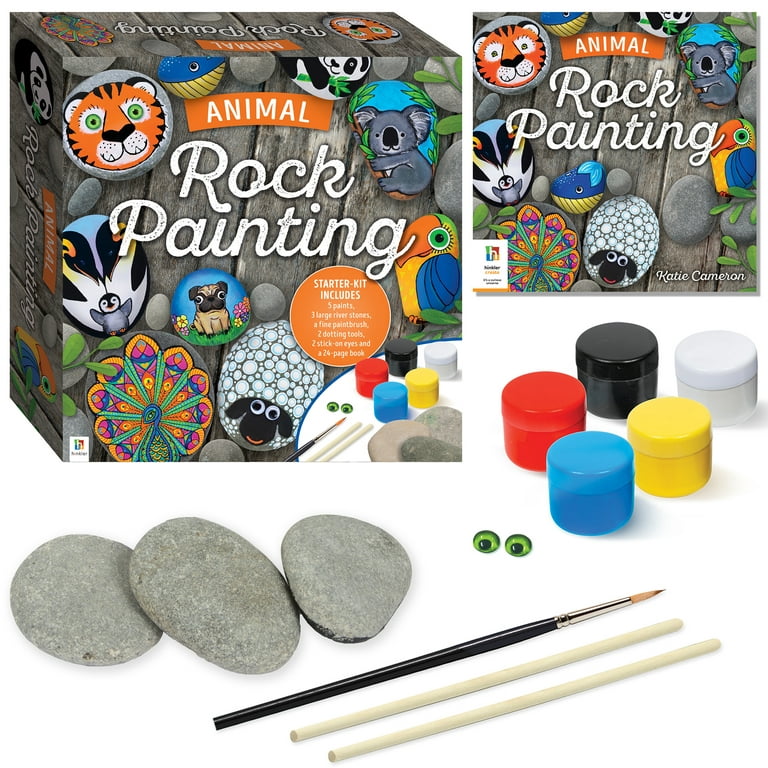 Rock Painting Kit for Kids Ages 4-8 Animal Arts and Crafts for