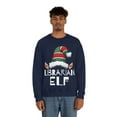 thumbnail image 4 of Librarian Elf Christmas Unisex Sweatshirt, S-2XL Holidays Xmas Elves, 4 of 9