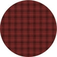 thumbnail image 1 of Ahgly Company Machine Washable Indoor Round Transitional Maroon Red Area Rugs, 6' Round, 1 of 7