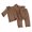 Coffee, variant on Vedolay Boy's Casual Sets Boy Fall Outfits Long Sleeve Patchwork Top & Pants Set 2 Piece,Coffee 12-18 Months
