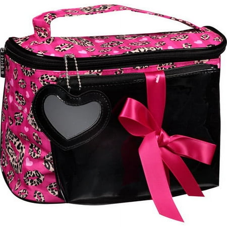 3pc Train Case Set -cheetah Lips