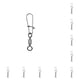 thumbnail image 3 of Greeniant Paquete de 10 pines de conector de pesca de acero inoxidable, Kit de anzuelo a presión de agua dulce portátil, aprendiz profesional Tipo 2 10Conjunto, 3 of 6