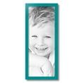 thumbnail image 2 of ArtToFrames 9" x 23" Aqua Picture Frame, 9x23 inch Green Wood Poster Frame (WOM-4428), 2 of 8