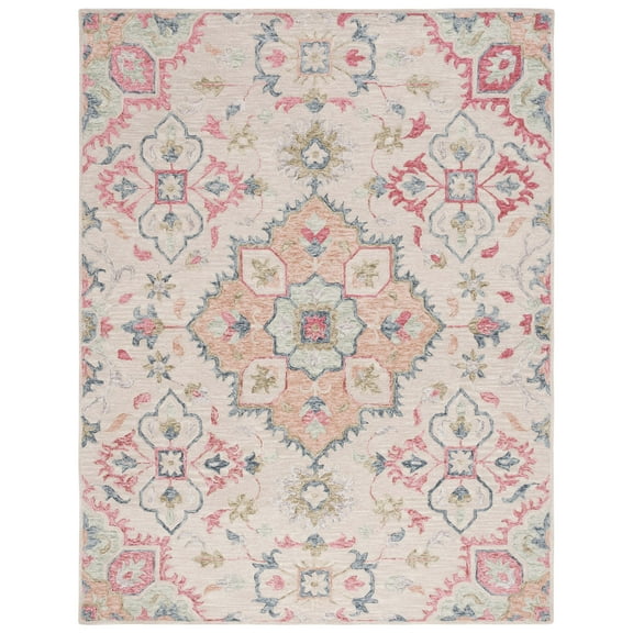 SAFAVIEH Metro Fernando Floral Area Rug, Beige/Rust, 8' x 10'