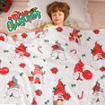 thumbnail image 3 of Kids'' Christmas Throw Blanket - Santa Claus & Snowman Pattern, Soft & Warm for Couch & Bed, 50x60 Inch, 3 of 6