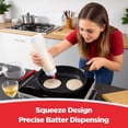thumbnail image 2 of 2-Pack 1000ml Batter Dispenser with Whisk Ball, Leak-Proof Squeeze Bottle & Stand, for Pancakes, Waffles, Cupcakes, Crepes (PD-01), 2 of 6