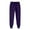 Purple2, variant on zbxnLI Women's Jogger Pants Solid Color Lightweight Loose Cinch Bottom Running Sweatpants No Pockets