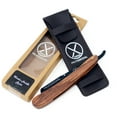 thumbnail image 5 of Professional Wooden Handle Straight Edge Razor - For Barbers and  Salons By XPERSIS PRO Plus 100 Derby Blades, 5 of 5