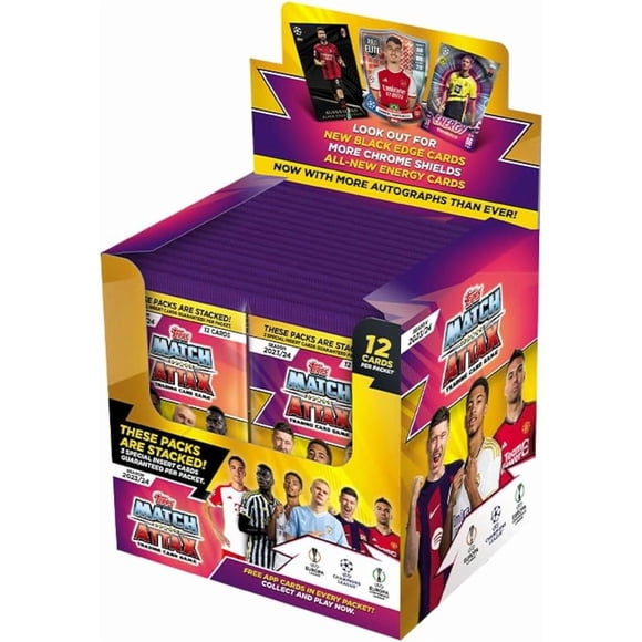 Topps TCG:  Match Attax 23/24 2023/2024 Booster Box - 36 Packs [432 Cards]