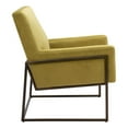 thumbnail image 2 of Zuo New York Smooth Velvet Upholstered Accent Chair in Olive Green, 2 of 5