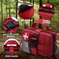 thumbnail image 2 of 1000D Tactical First Aid Pouch, MOLLE Medical Utility Bag with Quick Access Buckle, Portable EMT Trauma Organizer for Hiking, Camping, Hunting & Outdoor Travel, 2 of 4