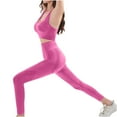 thumbnail image 4 of Ailaofu 2 Piece Workout Sets For Women Seamless High Waisted Matching Exercise Leggings and Sports Bra Active Set, 4 of 7