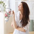 thumbnail image 6 of 30 oz Tumbler With Handle Stainless Steel Insulated Tumbler With Lid for Car Cup Holder Colorful Musical Notes with Flowers, 6 of 9