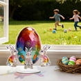 thumbnail image 6 of Colorful Easter Bunny Acrylic Decor - Modern 2D Flat Tabletop Ornament for Living Room, Bedroom, Office Desk, Compact 15cm Festive Home Accent & Spring Gift Idea, 6 of 6