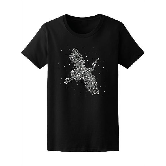 Constellation Of A Crane Bird T-Shirt Women -Image by Shutterstock, Female Large