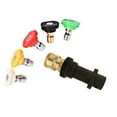 thumbnail image 2 of Lefu Pressure Washer sprayer 1/4'' Quick Connect Fitting Spray Nozzle Tips Sets, 2 of 9