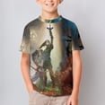 thumbnail image 2 of The Legend of Zelda Kid's T-Shirt Short Sleeve T-Shirt Tops Summer Tee Shirt for Boys Girls 160CM, 2 of 8