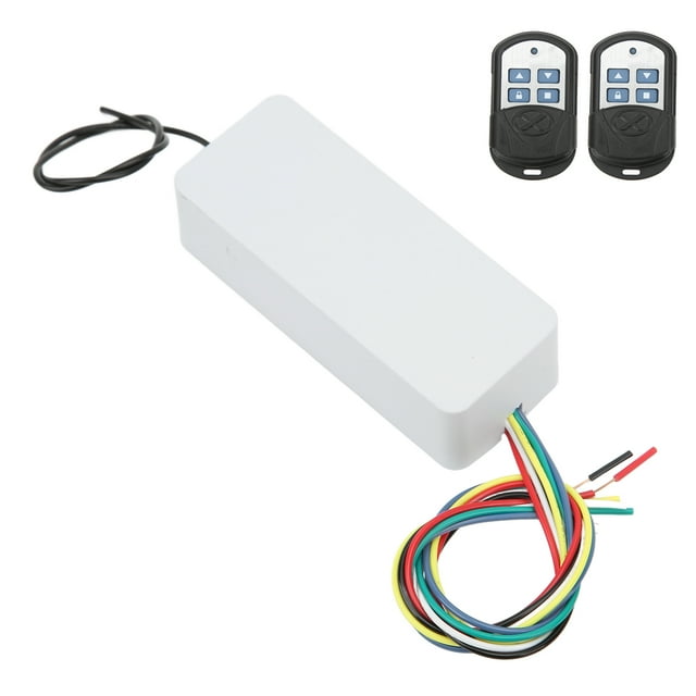 Interrupteur Sans Fil RF, 433Mhz Signal Stable Anti-Interférence Alimenté par Batterie Ouvre-Porte de Garage pour Portails Électriques Lumières LED