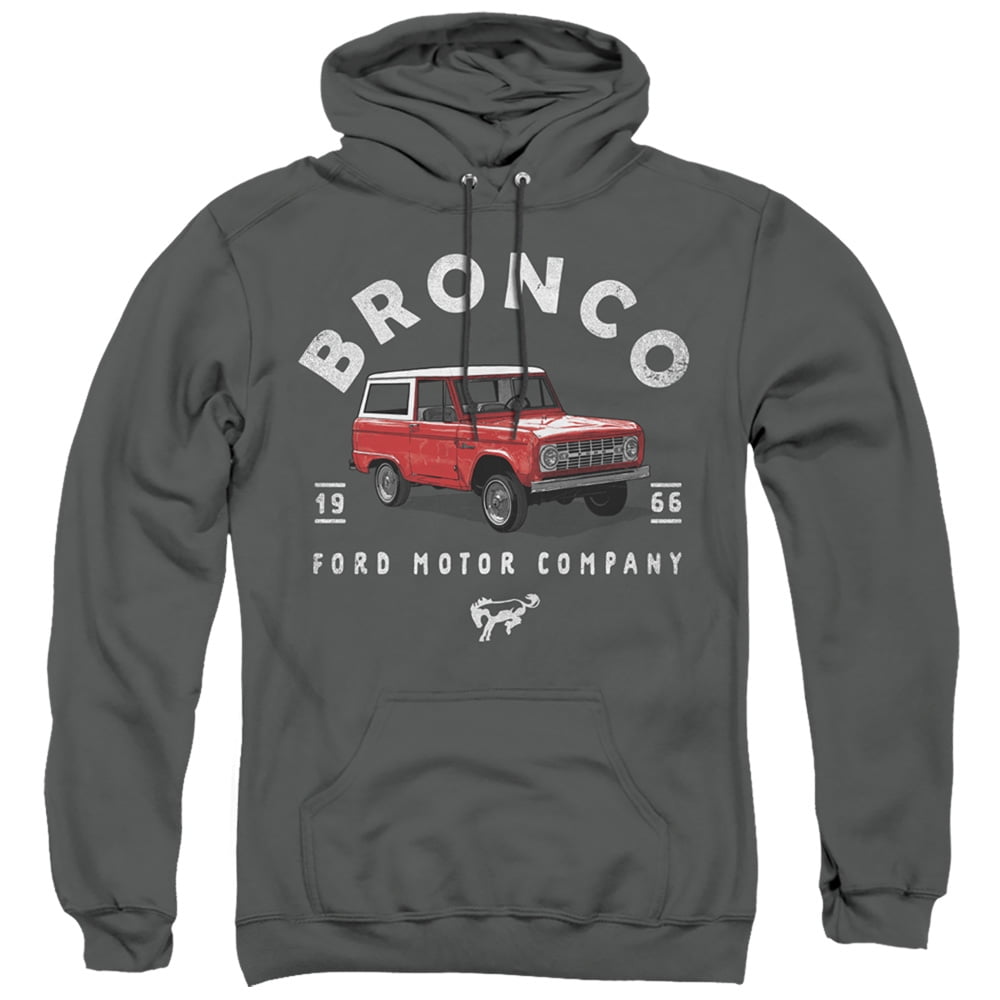 Ford Bronco Bronco Illustrated Adult Pullover Hoodie Sweatshirt Charcoal