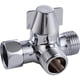 thumbnail image 1 of Shower Arm Made of Solid Brass, 3Way Diverter Valve for Fixed Shower Head, G1/2 Inch Shower Arm TAdapter, Replacement Part for Shower System, 1 of 5