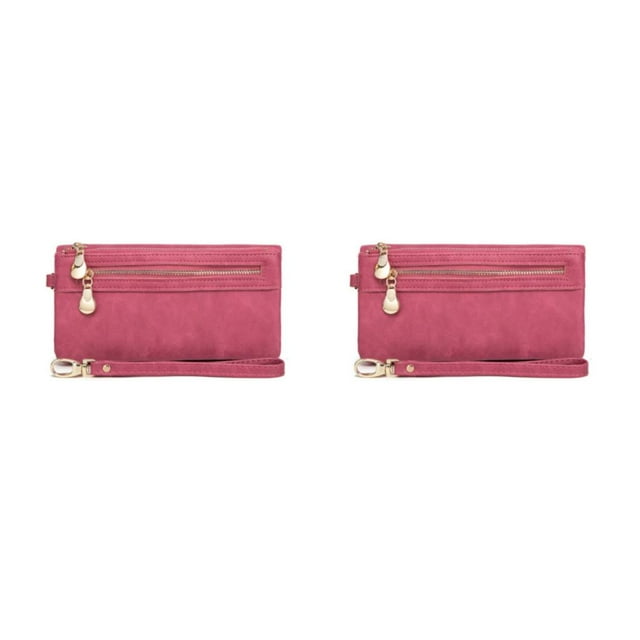 Qarigey Cartera de mujer, reemplazo portátil, carpeta de fotos de Color sólido, tarjetero, bolsillo con cremallera, monedero para niñas, Type3 NO3