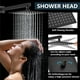 thumbnail image 3 of Juego de grifos de ducha Aolemi Rain Shower System, negro mate, 20 cm, 3 of 9