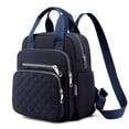 thumbnail image 3 of Mochila Acolchada Con Rombos, Bolso De Mano Con Asa Superior Para Mujer, Bolso Escolar De Viaje Informal De Nailon, 3 of 3
